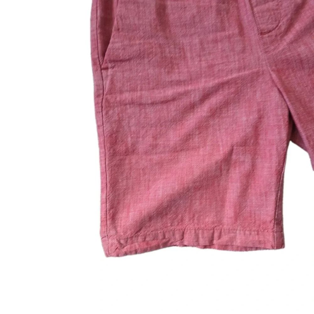 BANANA REPUBLIC DECK SHORTS Mens Size Small ELASTIC DRAWSTRING WAIST RED